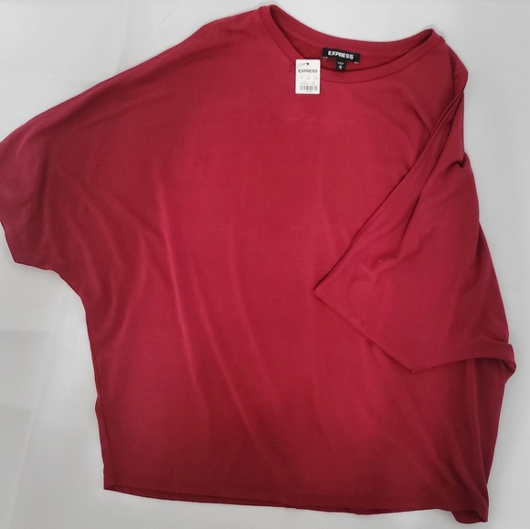 Express red maroon size medium blouse - Picture 3 of 4